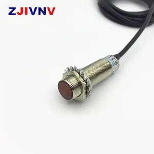 Cylinder sensors M18 Diffuse type laser Photoelectric sensor long detect distance range 50CM DC 3-WIRE Sensor switch 12v 24V