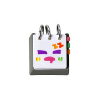 Cute Keycap Series Desk Calendars Original Personality-Driven Resin Keycaps Mechanical Keyboards Replaceable Single ESC Key Gift