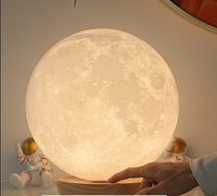 HCNT VENTA CALIENTE artículo Impresión 3D para regalo de cumpleaños Lámpara moom de levitación magnética