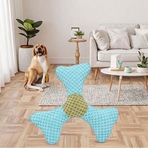 Fábrica de alta calidad para mascotas de peluche Boomerang Flyer Fetch Toys Colorful Interactive Chew Squeaky Dog Toys Actividades al aire libre - Product Image 3