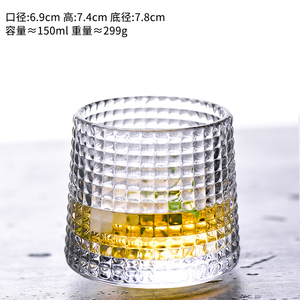 แก้วไวน์แบบหมุนได้แก้ววิสกี้ขนาด6ออนซ์แก้วเบียร์แก้วช็อตแก้วไวน์แบบปากกว้างขายส่ง - Product Image 6