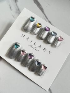 Prensador de <span class=keywords><strong>uñas</strong></span> hecho a mano, 10 unidades de colores, venta al por mayor, todo tipo de estilos, superventas, bonito lujo personalizado - Product Image 3