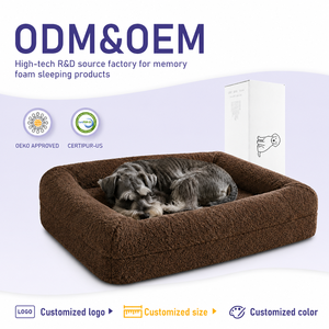 Lit pour <span class=keywords><strong>chien</strong></span> en mousse à mémoire de forme orthopédique haute densité pour les importateurs et les grossistes de marques de produits pour animaux de compagnie en marque blanche, approvisionnement mondial - Product Image 1