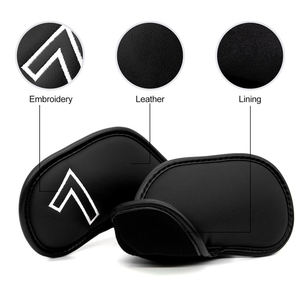 Hot Selling Pu Leather <b>Golf</b> Iron Headcover Embroidery Letter <b>Golf</b> Club Iron <b>Head</b> <b>Covers</b> - Product Image 3