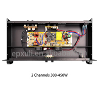 Amplificateur numérique de classe D série IR 300W/450W*2ch/4ch 1U avec panneau en aluminium, amplificateur audio professionnel pour bar, salle de concert, karaoké