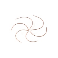 Vente en gros, emballage personnalisé, aiguilles d'extension de cheveux Type C, aiguilles à coudre à la main, aiguille de tissage de cheveux