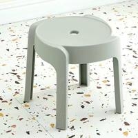 Tabouret en plastique épais minimaliste moderne pour la maison, chaise simple, table à manger, design moulin à vent, empilable pour le salon
