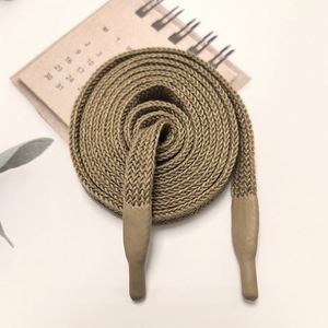 Factory 100% Polyester 55inch 10mm Width Silicone Tip <b>Braided</b> Woven Hoodie Cord Drawcord for Clothing <b>Accessories</b> - Product Image 2