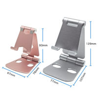 Support de téléphone portable réglable en métal aluminium, support de tablette, support de téléphone de bureau pour iPad
