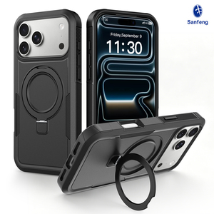 Funda Premium para Teléfono Móvil con Soporte Ajustable para iPhone 17 18 Pro Max, Funda Magnética Antigolpes de Alta Gama para Smartphone - Product Image 1