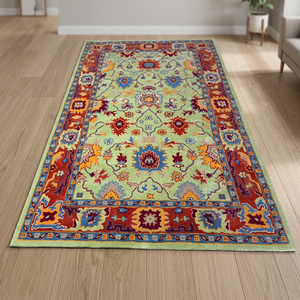Modern Hand Tufted Wool Carpet Handmade Luxury Area <b>Rug</b> Custom <b>Abstract</b> Geometric Pattern Soft Natural Wool Floor <b>Rug</b> for Home - Product Image 1