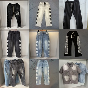 <span class=keywords><strong>Pantaloni</strong></span> <span class=keywords><strong>Cargo</strong></span> Mimetici Multi-Tasca con Diamanti, Stile Militare e Streetwear - Product Image 1