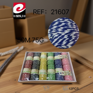 Cinta de Algodón de Colores de 50 Metros en Bobina de 75 Gramos para Embalaje, Cuerdas, Producto CUERDA - Product Image 3