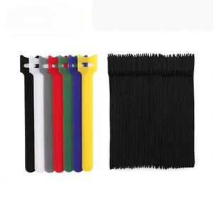 Attaches de câbles Velcro en T de haute qualité pour la vente en gros, personnalisables, réutilisables, 100 % Velcro, en nylon, à boucles auto-agrippantes en forme de C - Product Image 4