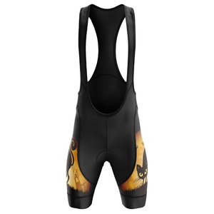 HIRBGOD pantaloncini da <span class=keywords><strong>Mountain</strong></span> <span class=keywords><strong>Bike</strong></span> per gatti neri da uomo pantaloncini intimo da ciclismo di moda pantaloncini da bicicletta a sublimazione pantaloni con imbottitura - Product Image 1