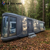 Capsule spatiale moderne personnalisée en structure acier, pod commercial portable pour villa, hall, toilettes, taille sur mesure, usage professionnel