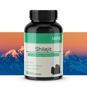 Cápsulas de Suporte Imunológico e Antioxidantes para Adultos com 1000mg de Shilajit (20% Ácido Húmico) da Marca Própria do Fabricante OEM - Product Image 1