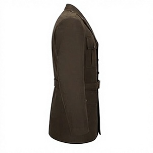 Vintage Reproduction Uniform Frock <b>Coat</b> Men <b>Plus</b> <b>Size</b> Multi Pocket Belted Outerwear for Guard Duty - Product Image 5