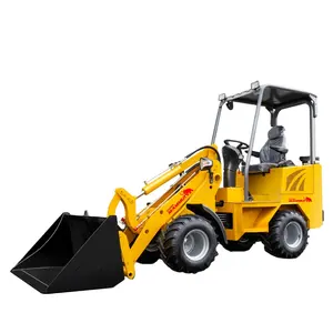 China Mammut Wl12 Loading 1000kg Weight Articulated Compact Hydraulic 4WD Mini Wheel Loader For Farm