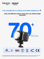 [Nouveauté] / Halo 300x Aimengla 305W Lumière d'appoint vidéo en direct à température de couleur réglable pour photographie