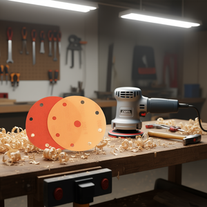 Discos de Lijado Ttake, Grano 240, Respaldo de Velcro con Orificios para Uso con Lijadora Orbital - Product Image 3