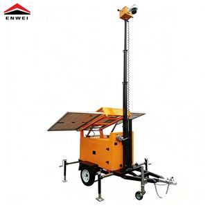 Système de <span class=keywords><strong>surveillance</strong></span> portable à énergie solaire, remorque de sécurité solaire, remorque mobile multifonctionnelle de vidéosurveillance solaire pour événements en plein air - Product Image 4