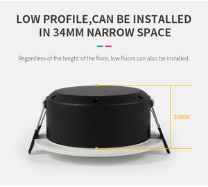 Downlight Ajustable Inclinable de Aluminio, Downlight LED de 7W, Downlight Regulable Triac, 2000-3000K - Product Image 6