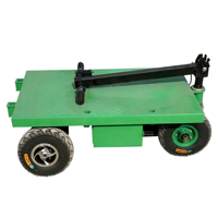 Chariot électrique portable à quatre roues, structure pliable, plateforme pour rampe d'ascenseur, chariot à marchandises pliable, chariot électrique pliable