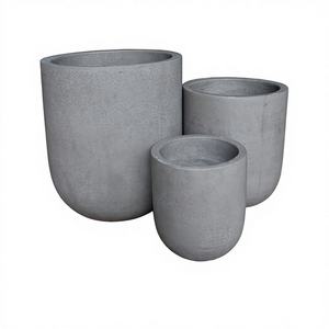 กระถางดอกไม้เซรามิกทรงกลมคุณภาพสูง น้ำหนักเบา สำหรับสวน บ้าน และพื้นบ้าน ขายส่ง - Product Image 1