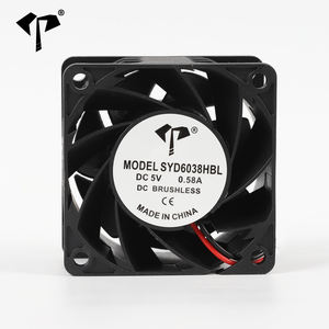 พัดลมระบายความร้อนแบบไร้แปรงถ่าน DC ทนความร้อนสูง 6038 ขนาด 60*60*38 มม. พัดลมแบบแกน 12-48V 5000-8500 รอบต่อนาที เสียงเบา - Product Image 1