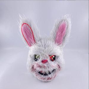 Maschera LED Spaventosa di Halloween, Maschera di <span class=keywords><strong>Orso</strong></span>, Coniglio, Coniglietto, Maschera di Peluche Insanguinata per Cosplay, Accessori per Costumi, Festa di Halloween - Product Image 6