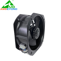 Kipas Aksial AC Radiator Inverter Industri 22580 225x225x80mm 220V 380V Bantalan Bola 600CFM Kipas Pendingin Pembuangan untuk Kabinet UPS
