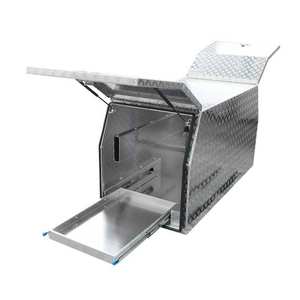 Hondenbench van aluminiumlegering, autodraagtas voor huisdieren, op maat gemaakte stijlen, montage op pick-up laadbak, aluminium kist, gereedschapskist van aluminiumlegering - Product Image 4