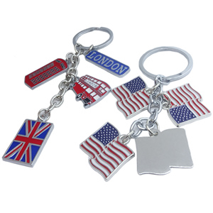 Llaveros de metal personalizados Reino Unido Londres regalo promocional accesorios aleación de zinc creativo Reino Unido Nueva York recuerdo llaveros de metal - Product Image 5
