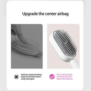 Ensemble <span class=keywords><strong>brosse</strong></span> et peigne auto-nettoyants 3D Aigbag pour extensions capillaires, <span class=keywords><strong>brosse</strong></span> <span class=keywords><strong>à</strong></span> <span class=keywords><strong>cheveux</strong></span> pour femme, emballage personnalisé, nettoyage en une seule étape - Product Image 4
