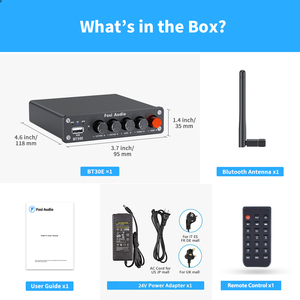<span class=keywords><strong>Amplificateur</strong></span> de puissance sonore Blue 5.0, <span class=keywords><strong>amplificateur</strong></span> intégré 2.1 canaux et lecteur de disque U, subwoofer audio domestique 100W BT30E Fosi Audio - Product Image 5