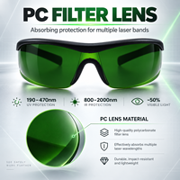 Lunettes de sécurité laser à fibre optique ZhonNa, protection UV et lumière bleue pour machines de marquage, gravure, soudage et découpe laser – Modèle professionnel
