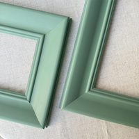 Peinture à l'huile encadrée en bois écologique de conception européenne personnalisée multicolore bleu-vert, art mural, impression en relief