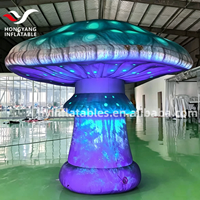 Ballon gonflable lumineux LED personnalisé en forme de champignon géant multicolore pour la décoration de fêtes et de festivals