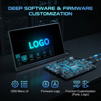 SIBOLAN Téléprompteur portable 15,6 pouces avec écran tactile 1080P IPS Type-C HD pour enregistrement vidéo en studio, diffusion de nouvelles, OEM
