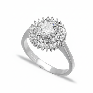 <b>CZ</b> Stone Elegant Dainty Design Turkish <b>Rings</b> Wholesale Fashion 925 Sterling Silver Jewelry for Women - Product Image 2