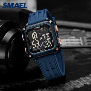 Reloj Deportivo Digital para Hombre SMAEL 8129, Resistente al Agua 5BAR, Caja Redonda, Correa de Plástico, Cronógrafo, de Lujo - Product Image 4