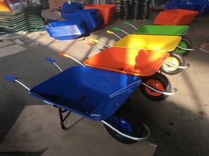 รถเข็นงานก่อสร้าง WB2700 โบลิเวีย ขายดี รถเข็นล้อยางสำหรับงานหนัก รถเข็นสวน พร้อมล้อยางลมขนาด 4.00-8 นิ้ว - Product Image 6