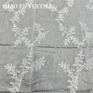 Style Jacquard fait à la main pour Tencel Floral Vine 3D broderie tissu nouveau Style National Semi-<span class=keywords><strong>Transparent</strong></span> hauts gilets ensembles pour - Product Image 1