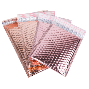Sobre de burbujas con logotipo personalizado, bolsas de correo acolchadas de plástico Rosa nacarado, muestra gratis para mensajería exprés para calcetines de embalaje - Product Image 5