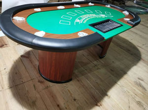Table de <span class=keywords><strong>Blackjack</strong></span> de luxe qualité de <span class=keywords><strong>Casino</strong></span> professionnel pliable avec porte-gobelets poisson piscine électronique tir hydraulique haut joueur - Product Image 3