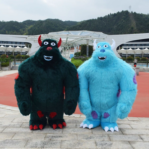Disfraz de Mascota de Peluche del Monstruo <span class=keywords><strong>Sully</strong></span> de Dibujos Animados para Adultos, Traje de Fiesta de Navidad, Disfraz de Bestia Peluda con Casco Xincheng Personalizado - Product Image 3