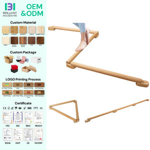 Équipement d'entraînement à domicile BH, <span class=keywords><strong>poutre</strong></span> d'équilibre en <span class=keywords><strong>bois</strong></span> réglable de 8 pieds <span class=keywords><strong>pour</strong></span> l'équilibre, la flexibilité, la force des chevilles et des pieds - Product Image 1