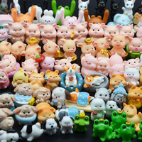 Figurine 3D personnalisée, fée, dessin animé, kawaii, animal, modèle en résine, peint à la main, bricolage, hibou, éléphant, chien mignon