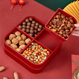 Rong An Chinese Style Fruit Platter Plastic Multi Layer <b>Large</b> Capacity Storage <b>Box</b> For Snacks And Candies - Product Image 3